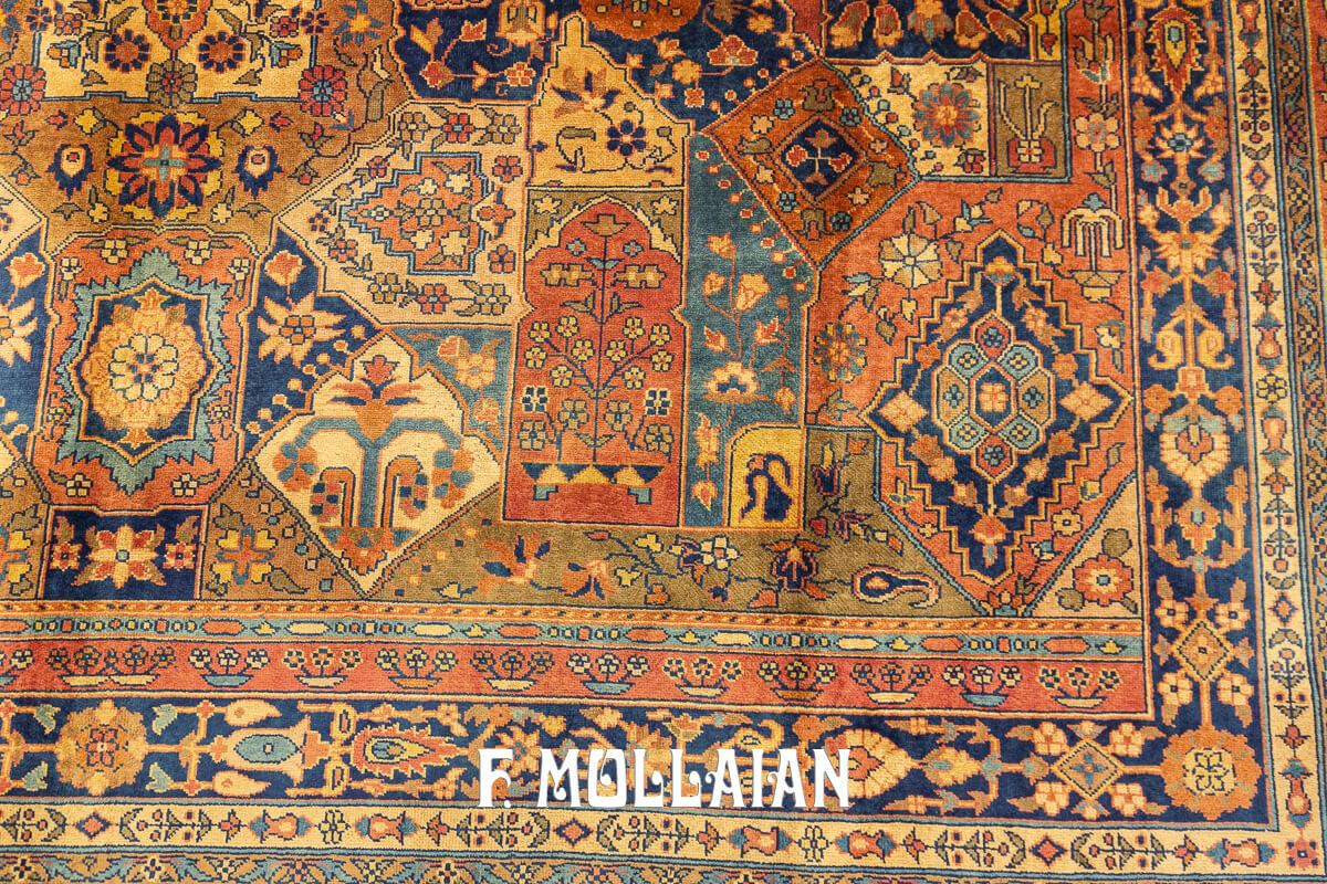 Tapis Indien Indo-Sarouk Avec Médaillon Spécial n°:93591489